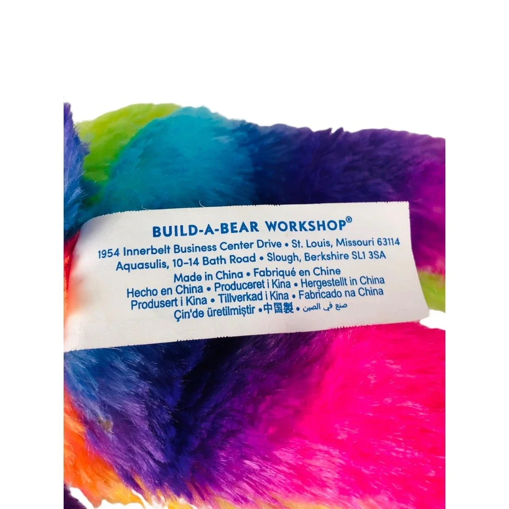 Build A Bear Workshop Buddies Rainbow Friends Bear Multicolor Clean 9